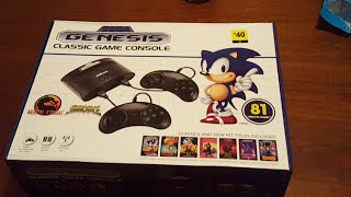 Unboxing A Sega Genesis Classic Game Console [upl. by Bellda]