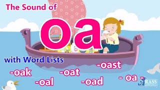 oa  Double Vowels  Word lists  Rhyming Words  Go Phonics 2B Unit 14  Reader Joan on a Boat [upl. by Abijah]