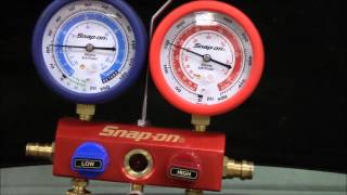 AC Manifold Gauge Hookup [upl. by Hsevahb]