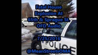 Fatal Omaha house explosion at 65th amp Sprague Street [upl. by Alfi373]