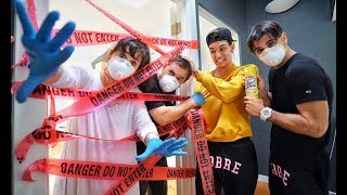 WE QUARANTINED OUR PARENTS for 24 HOURS PRANK [upl. by Skrap]