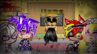 Fnaf reacts to We Solved Golden FreddyGacha Club [upl. by Enilemme]