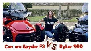 Canam Ryker vs Spyder F3 [upl. by Yrrat]