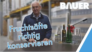 Wie konserviere ich RICHTIG  Fruchtsäfte mit dem richtigen Verschluss länger haltbar machen 🍾 [upl. by Ailaza435]