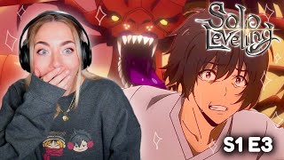 JINWOO GOT AN UPGRADE  Solo Leveling Season 1 Episode 3 Reaction [upl. by Liss]