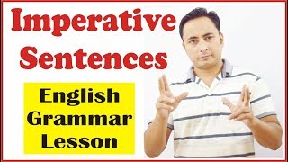 Imperative sentences आज्ञासूचक वाक्य [upl. by Notrom]