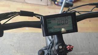 Buzzbike SW900 display settings for 48 volt bike [upl. by Templer]