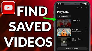 How To Find Saved Videos On YouTube  Full Guide 2023 [upl. by Auot]