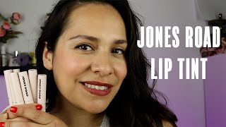 Jones Road Beauty  NEW Lip Tint  Swatches Try One Review [upl. by Kamin]