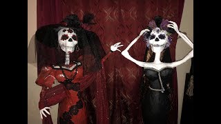 Como hacer una catrina catrina de papel mache DIY parte 1 [upl. by Cornew]