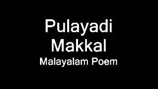 Pulayadi Makkal പുലയാടി മക്കള്‍ കവിത [upl. by Ynelram847]