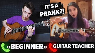 Professional GUITARIST Pretends to be a BEGINNER to Guitar Lessons PRANK 4 [upl. by Earized]