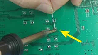 13SMD콘덴서 정말 빨리 납땜하기ㅣSoldering SMD capacitors really quickly [upl. by Leora]