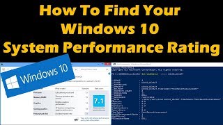 How To Find Your Windows 10 System Performance Rating [upl. by Sutelc595]