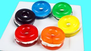 How To Make Delicious Rainbow Gummy Donuts [upl. by Ylloh741]