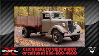 1935 Ford 1 12ton Flatbed Pickup  SOLD [upl. by Yehsa]