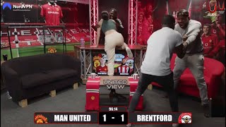 Man United 21 Brentford GOAL REACTIONS [upl. by Alba]