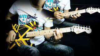 Van Halen Unchained guitar cover  EVH Stripe YellowBlack  Neogeofanatic [upl. by Denver]