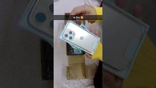 i fon 16 pro unboxing ✨ 16pro apple ifon trending viralvideo youtubeshorts [upl. by Orlando225]