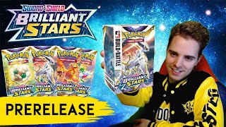 Early Brilliant Stars Opening  Prerelease Event Vlog Pokemon TCG [upl. by Concepcion853]