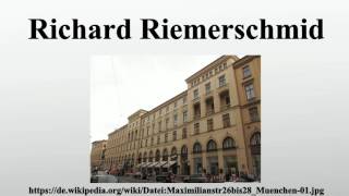 Richard Riemerschmid [upl. by Beatrisa]