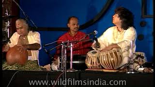 Zakir Hussain and Sivamani Jugalbandi in 1990s  most fabulous gathering of Indian classical doyens [upl. by Loma]