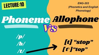 Phoneme vs Allophone  Phonetics and English Phonology [upl. by Athelstan]