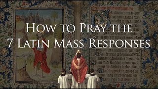 7 Latin Mass Responses to Memorize [upl. by Yv]