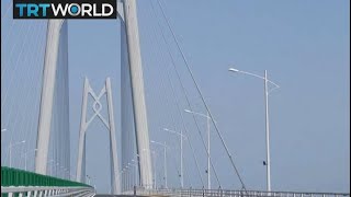 China Mega Bridge China to unveil worlds longest sea bridge [upl. by Hamrnand]