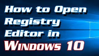 4 Methods to Open Registry Editor regedit in Windows 10  Definite Solutions [upl. by Persas]