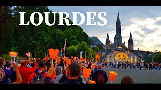 🇨🇵Lourdes France Torchlight Procession [upl. by Eudosia]