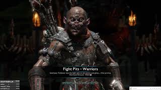 MiddleEarth Shadow Of War  Episode 143  Fight Pits  Warriors [upl. by Iinde804]