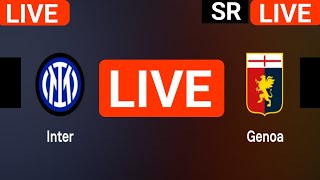 Inter Milan vs Genoa live match today score updates  Italy Serie A live score [upl. by Ecirtnahs]