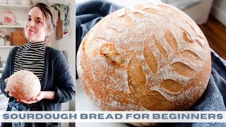 Sourdough Bread for Beginners  NO KNEAD [upl. by Lello285]