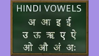 Hindi Vowels Pronunciation  Learn Hindi Alphabets [upl. by Sagerman]