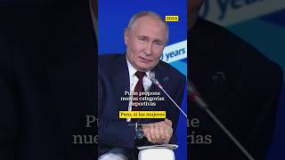 Putin defiende competencias específicas para atletas transputin presidente rusia libertad lgbt [upl. by Heydon]