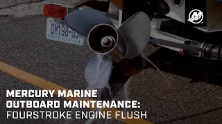 Mercury Marine Outboard Maintenance FourStroke Engine Flush [upl. by Aneehsat]