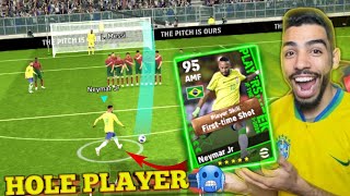 NEYMAR FIRST HOLE PLAYER CARD IN EFOOTBALL 🔥🐐 PACK OPENING  GAMEPLAY [upl. by Nyletak91]