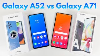 Samsung Galaxy A52 vs Samsung Galaxy A71  Who Will Win [upl. by Irok70]