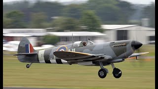 Supermarine Spitfire Aerobatics from a unique vantage point [upl. by Akener780]