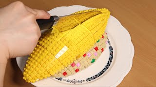 Lego Omelet Rice  Lego In Real Life  Stop Motion Cooking ＆ ASMR [upl. by Hodosh]