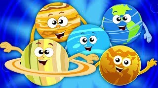 planeter sang for barn  lære solsystemet  sanger for barn  Planets Song  Kids Tv Norsk [upl. by Chapen138]