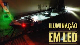 COMO INSTALAR LUZ DE NAVEGAÇÃO EM BARCO  BOAT LIGHTING [upl. by Jolie]