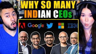 WHY SO MANY CEOS ARE FROM INDIA  Reaction [upl. by Adan739]