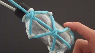 How to Make a Simple Paracord Bottle Wrap by TIAT [upl. by Aicilat]