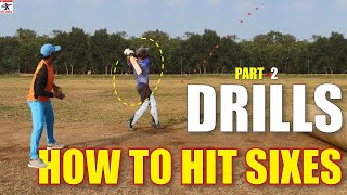 HOW TO HIT SIXES IN CRICKET  DRILLS  TENNIS AND LATHER BALL  BATTING TIPS PART 2 [upl. by Nodnarbal613]