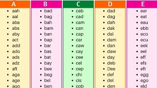 Three letter words in English  Commonly used three letter words 3letter words for kids 3letter [upl. by Aliac]