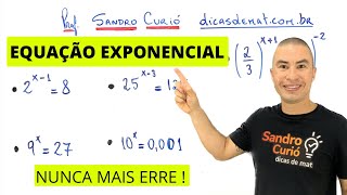 EQUAÇÃO EXPONENCIAL  7 MINUTOS [upl. by Ylil]