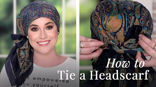 How To Tie A Headscarf  Easy Head Scarf Styles 2020 [upl. by Aicil979]