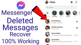 How to recover deleted messages on messenger  messenger delete message recovery mobile [upl. by Hynda505]